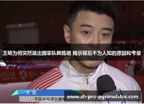 王皓为何突然退出国家队教练组 揭示背后不为人知的原因和考量